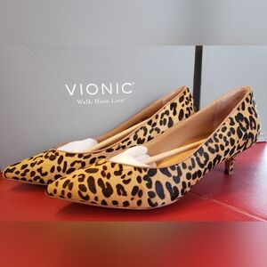 Vionic Josie Leopard Kitten Heel